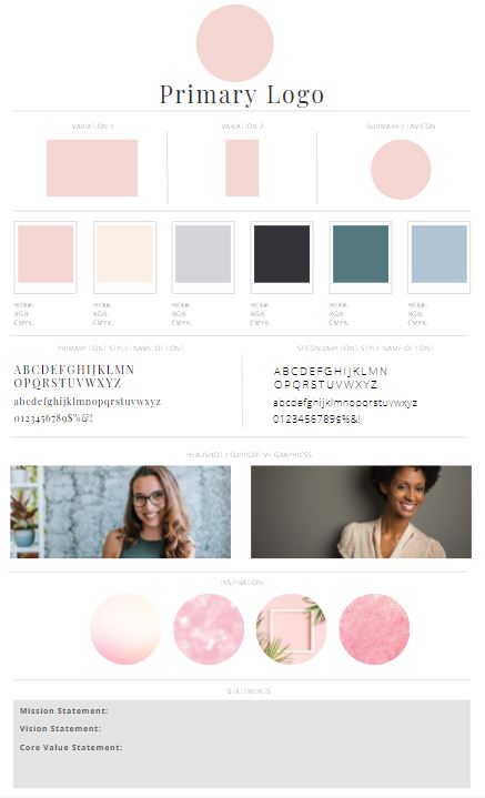 Brand1 Brand board template 1