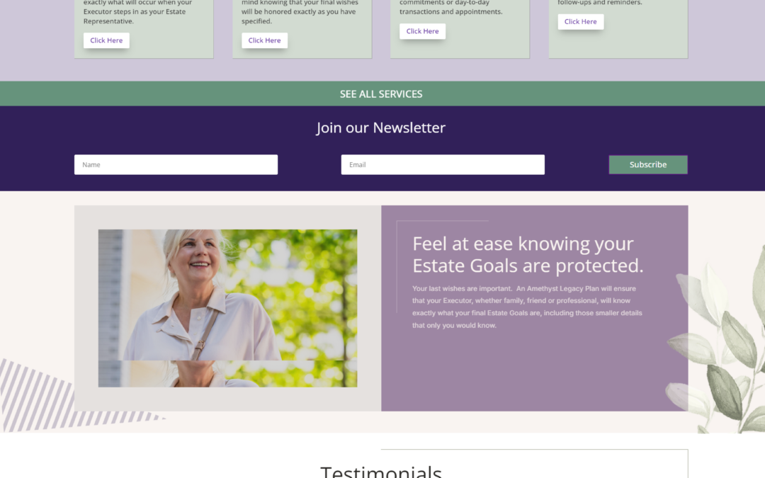 Amethyst Estate Management Website Home